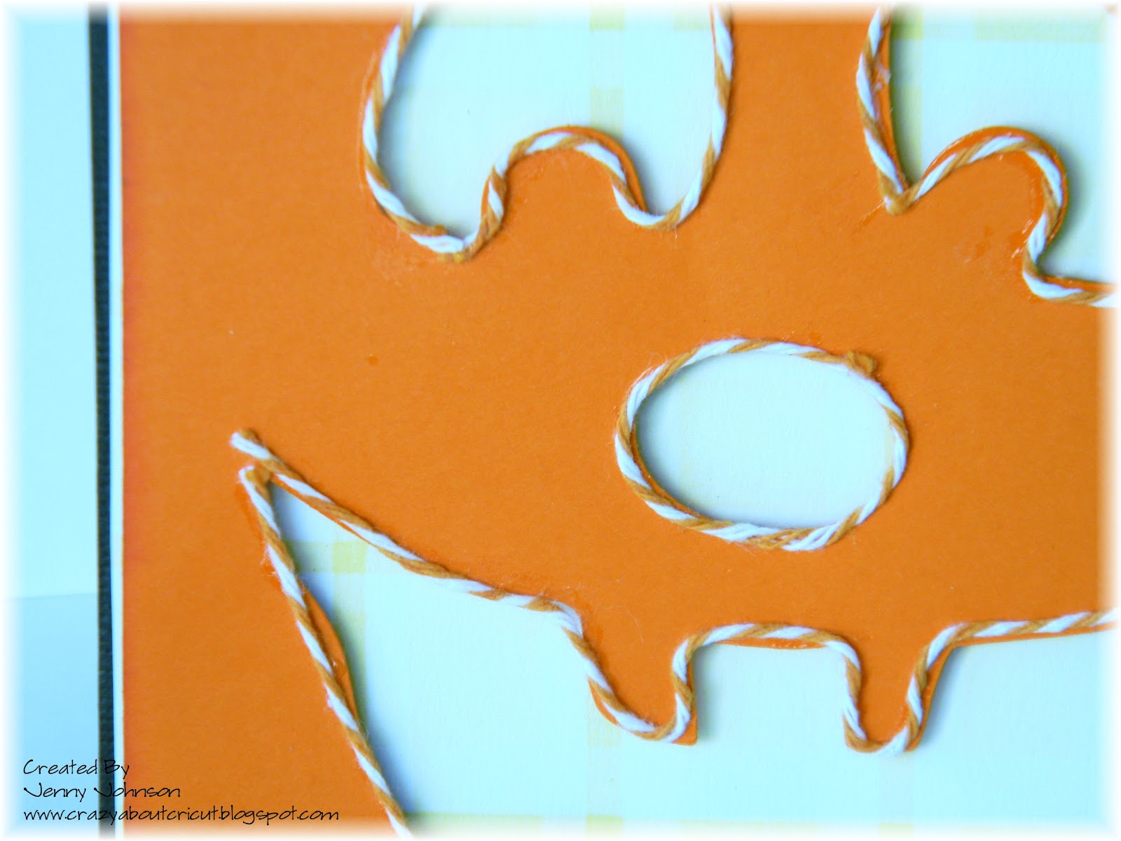 Twineology by Timeless Twine Pumpkin Face Card