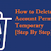 How to Delete An Facebook Account