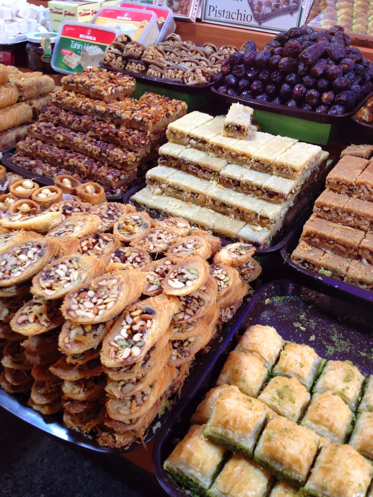 Istanbul - The Spice Bazaar is know for dried fruit, nuts, candy, and of course, spices