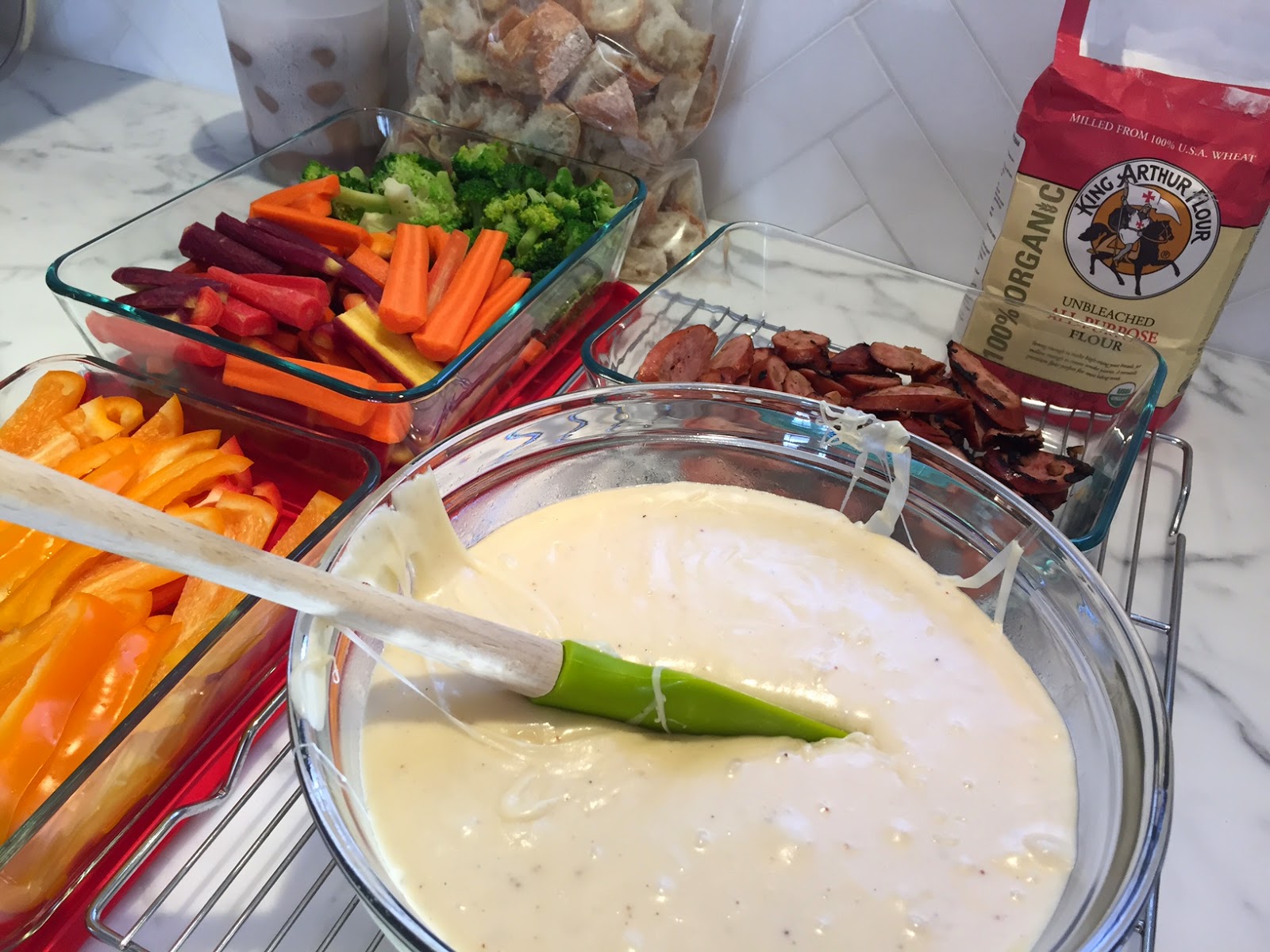 The Full Plate Blog Cheesy Family Night A simple fondue recipe that