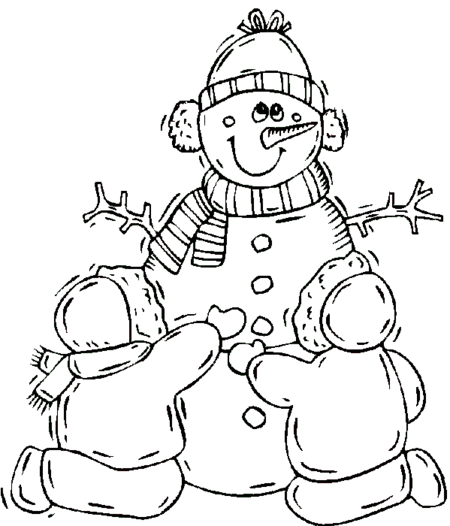 Printable Winter Coloring Pages for Kids >> Disney Coloring Pages
