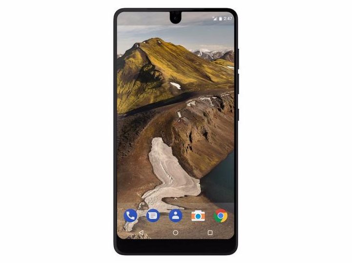Telefonai su berėmiu ekranu Essential Phone