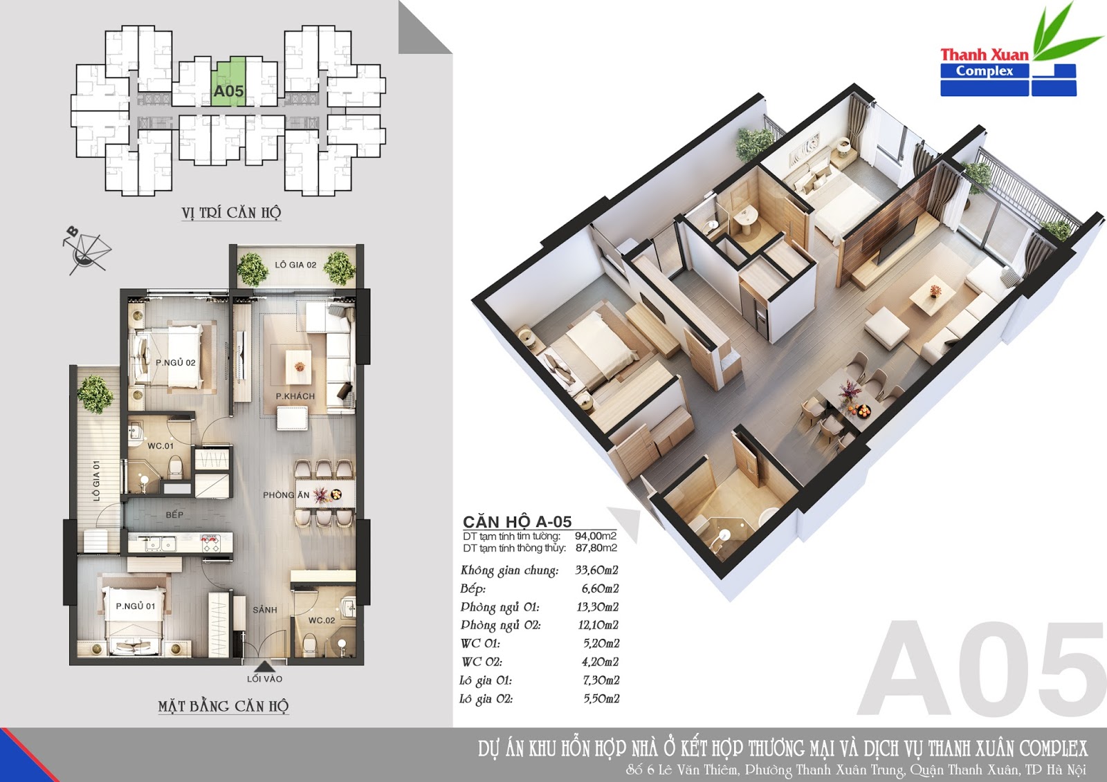 Căn hộ A05 Chung cư Hapulico 24t3 (Thanh Xuân Complex) diện tích tim tường 94,00m2 diện tích thông thuỷ 87,80m2, thiết kế 02 phòng ngủ 02 vệ sinh. Ban công Đông Bắc hướng cửa vào Tây Nam. Căn hộ A05 Chung cư Hapulico 24t3 (Thanh Xuân Complex) diện tích tim tường 94,00m2 diện tích thông thuỷ 87,80m2, thiết kế 02 phòng ngủ 02 vệ sinh. Ban công Đông Bắc hướng cửa vào Tây Nam.