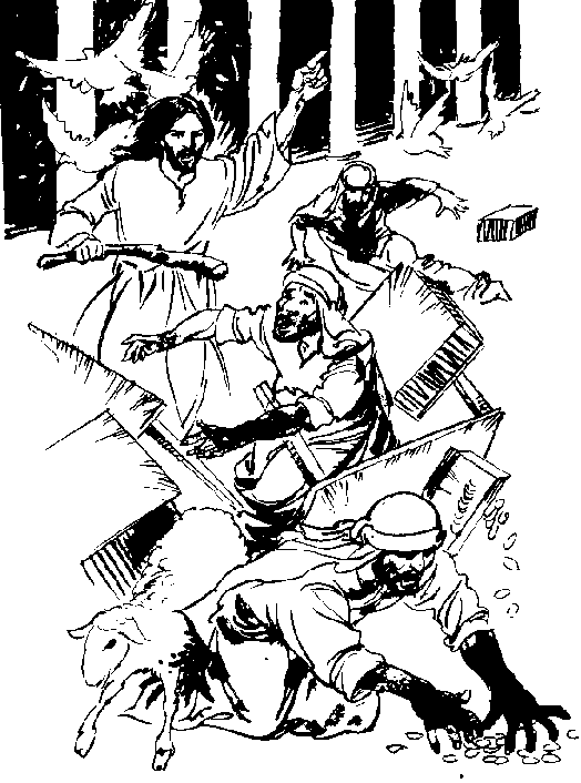 Jesús expulsa a los vendedores del Templo