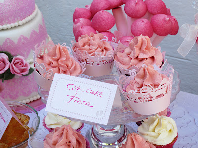 mesa dulce bautizo, cupcakes