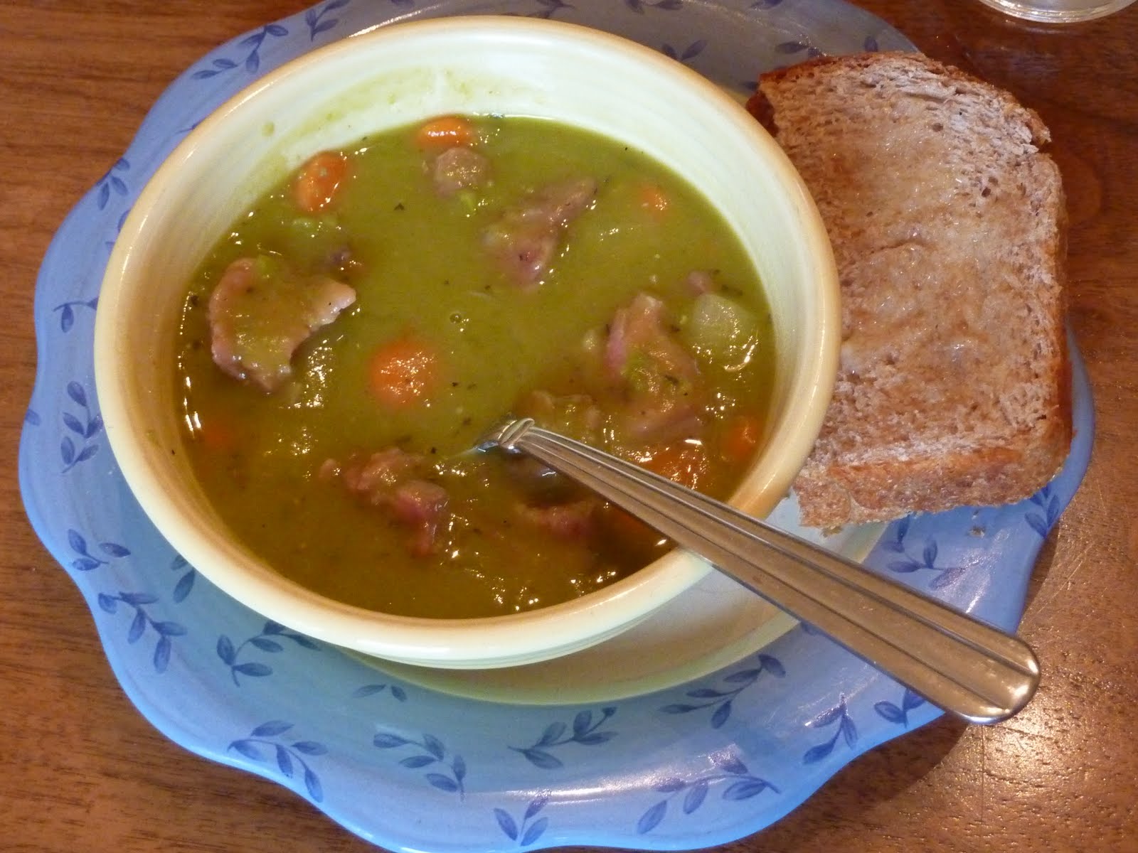 What's for dinner? Split Pea and homemade bread