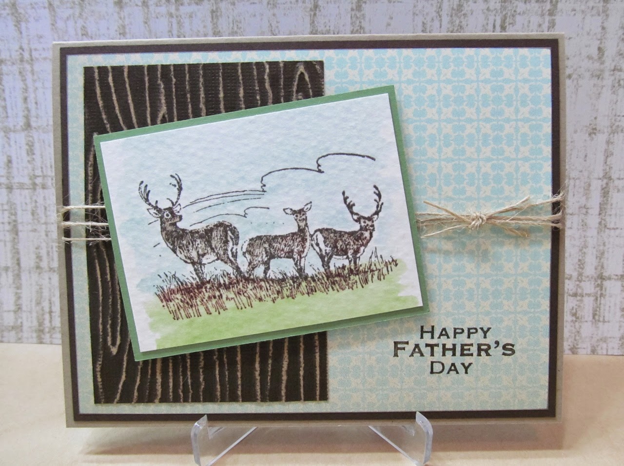 Savvy Handmade Cards: Deer Father's Day Card