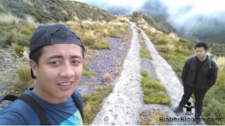 Nischal Gurung and Chris down the hike in Taranaki