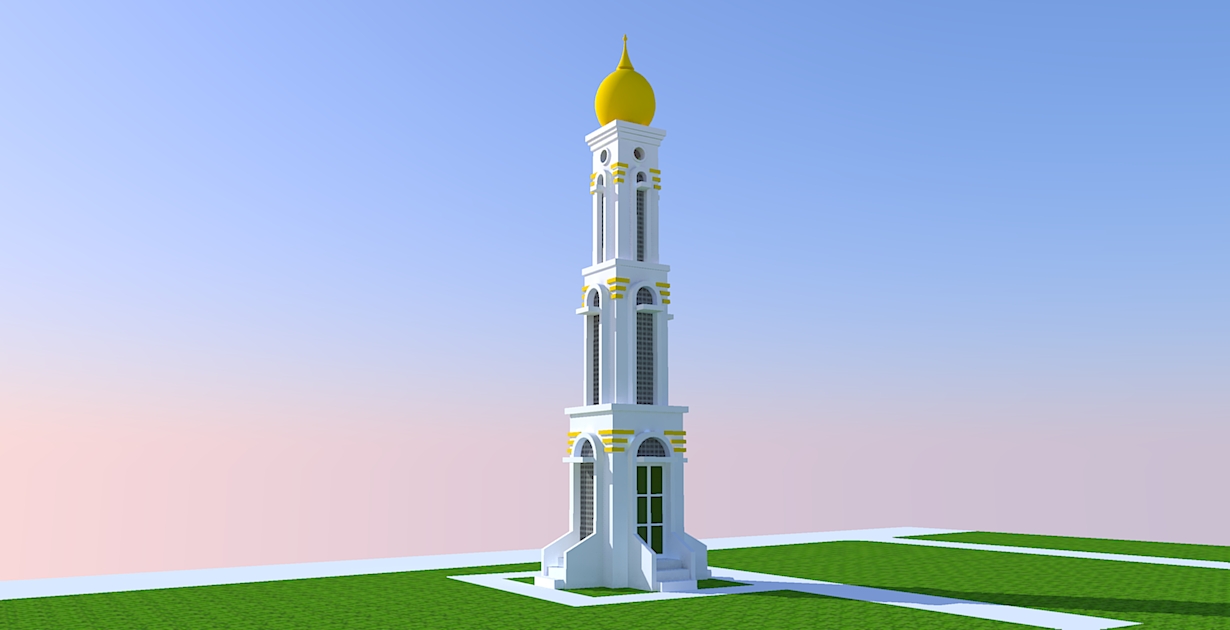 35 Gambar Menara Masjid Mushola Terbaru Model Desain 