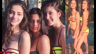 Star Kids Ananya Pandey and Shanaya Kapoor in Bikini ~  Exclusive 008