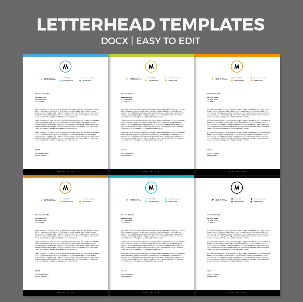 Personal Letterhead Templates