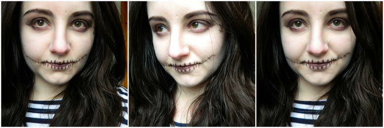 Easy Halloween Makeup: Skull