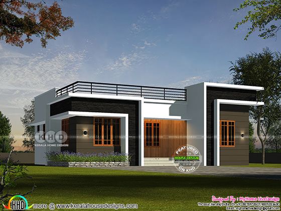Single floor house design by MyHome LiveDesign from Thrissur Single floor house design by MyHome LiveDesign from Thrissur