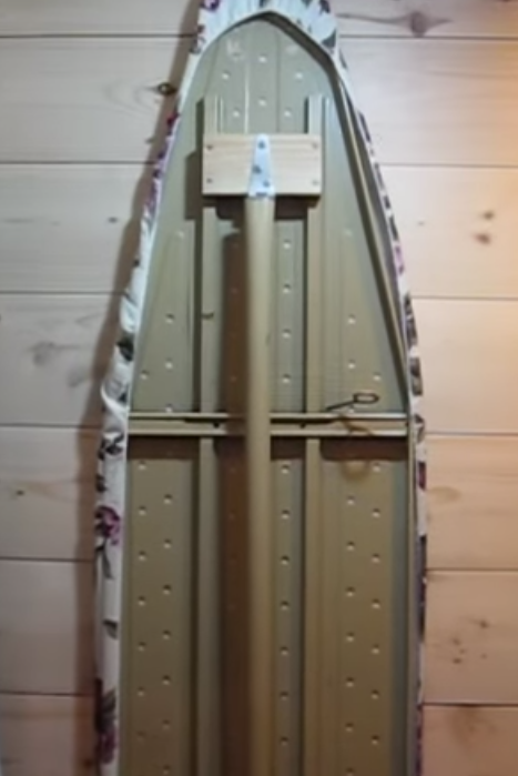 Upcycle An Old Ironing Board To A Wall Mount Diy - Build Your Own Wall Mounted Ironing Board
