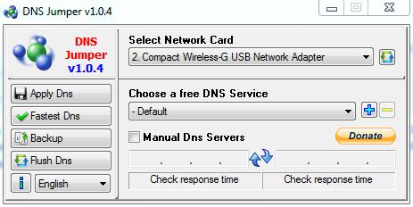Download gratis DNS Jumper v1.04 Free Download full version + crack keygen and serial number terbaru 2012