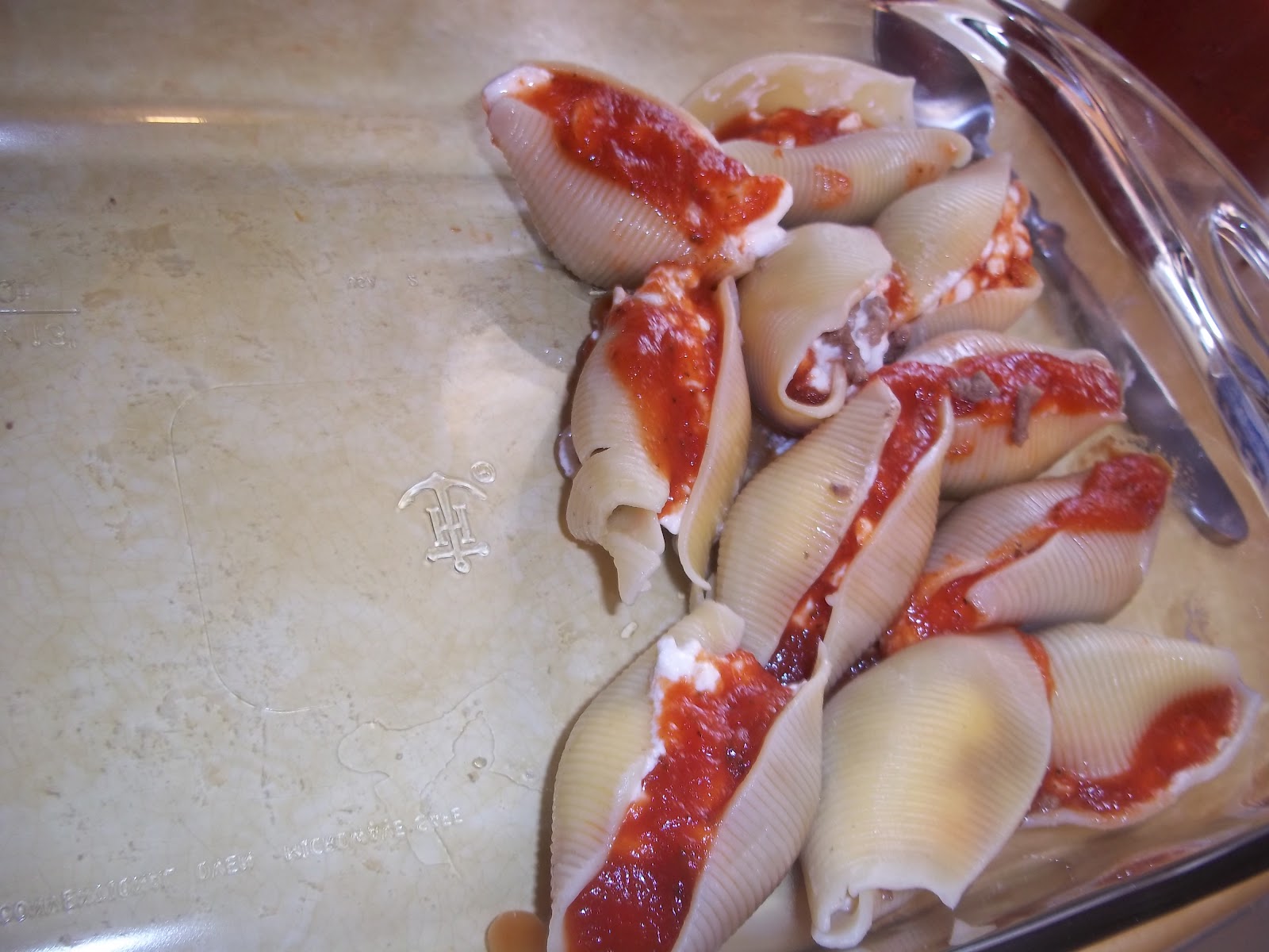 Cooking, Cleaning, Playing and a little bit of Rest: Jumbo Shell Lasagna