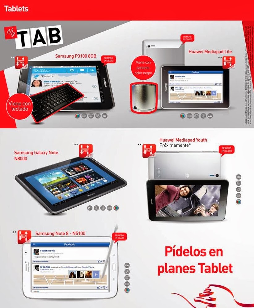 CLARO QUE TIENES MAS Tablets en Claro Diciembre 2013