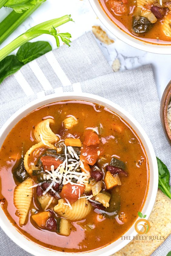 Minestrone Soup is a perfect family-friendly meal hearty enough for even the biggest appetites. Its the easiest, and best Instant-Pot Minestrone Soup recipe ever and full of protein-packed beans and loaded with veggies. This soup is filling comfort food in a bowl. The recipe includes a stovetop recipe plus recipe video. Your family will love this soup for dinner.