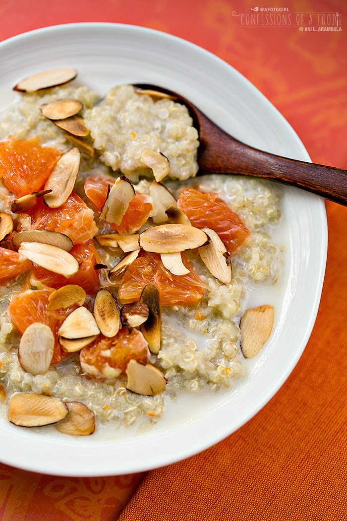 Cardamom Quinoa Porridge with Cara Cara Oranges