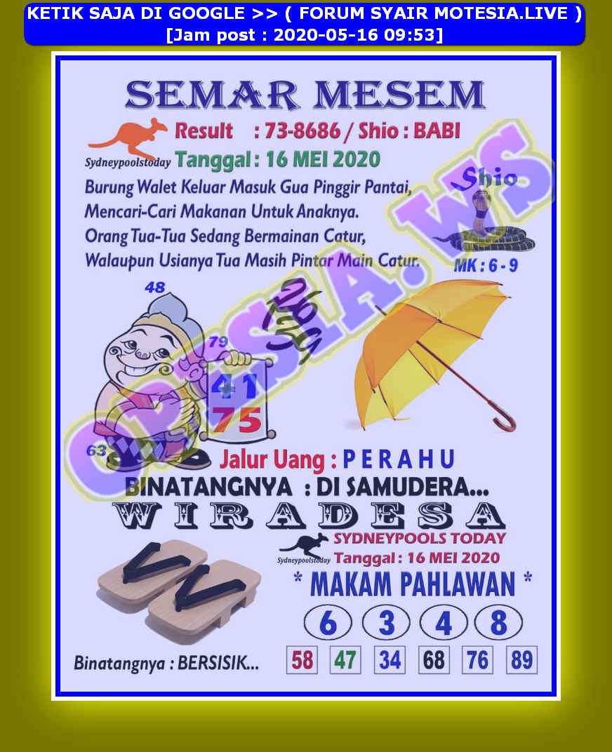 1 New Message Kode Syair Sydney 16 Mei 2020 Forum Syair Togel Hongkong Singapura Sydney 1 New Message Kode Syair Sydney 16 Mei 2020 Forum Syair Togel Hongkong Singapura Sydney