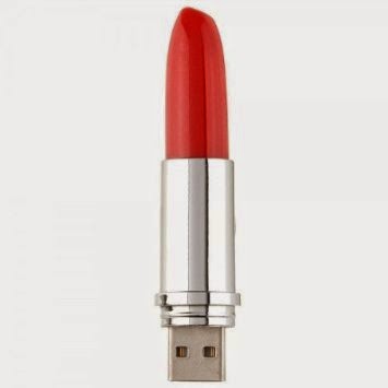 CHIAVETTA USB CHIAVETTA gioielli LABBRA ROSSETTO BOCCA LIPS Lipstick Strasse 4 GB 