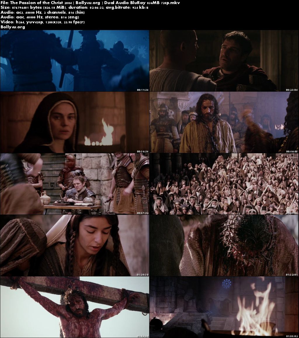 The Passion of the Christ 2004 BluRay 400Mb Hindi Dual Audio 480p Download