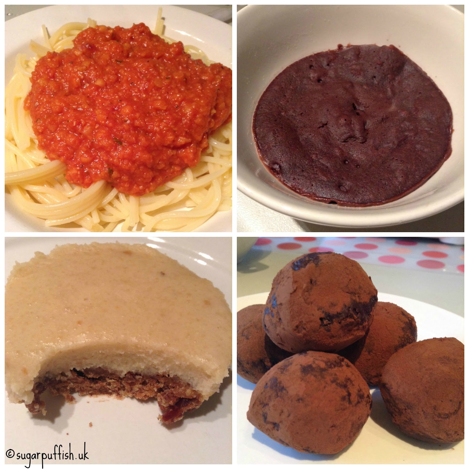 Tried and Tested Recipes #1 Vegan Truffles, Cake in a Mug & Lentil Bolognese Tried and Tested Recipes #1 Vegan Truffles, Cake in a Mug & Lentil Bolognese