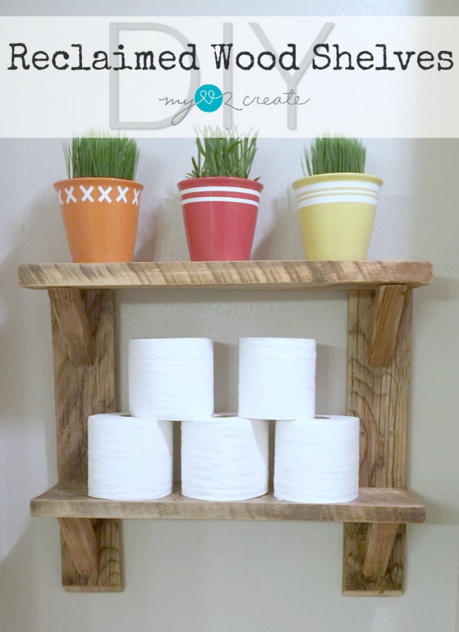 Easy to build Wood Shelves | My Love 2 Create