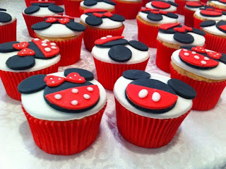 Cupcakes Minnie Mouse, parte 2