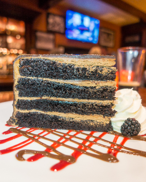 Chocolate Layer Cake at Ditka's Restaurant in Chicago Chocolate Layer Cake at Ditka's Restaurant in Chicago