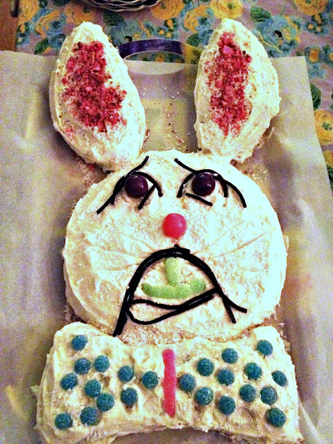 easy Easter Bunny cake