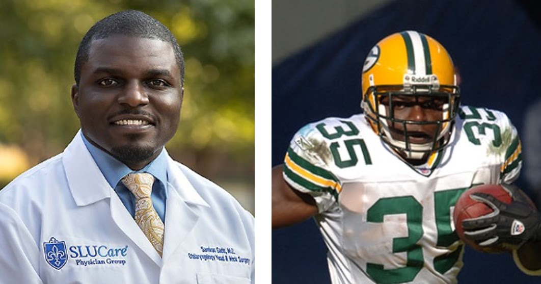 former nfl player training to become an ent doctor career accomplishments