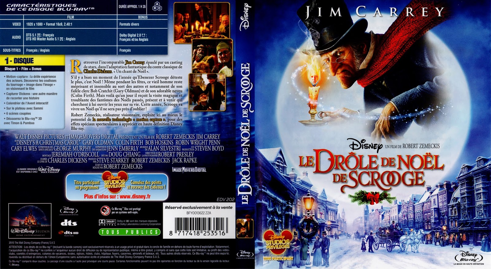 BLURAY JAQUETTES BLURAY Le drôle de noël de Scrooge