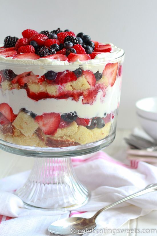 Berries and Cream Trifle Healthy Snacks Food