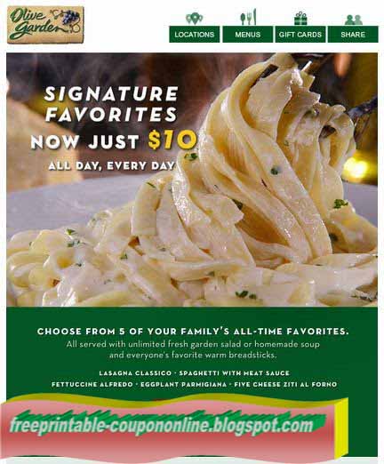Olive garden coupon 2018 april