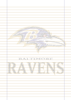 Papel Pautado Baltimore Ravens PDF rabiscado para imprimir na folha A4 Papel Pautado Baltimore Ravens PDF rabiscado para imprimir na folha A4