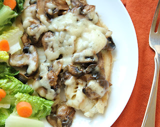 Cheesy Mushroom Tilapia