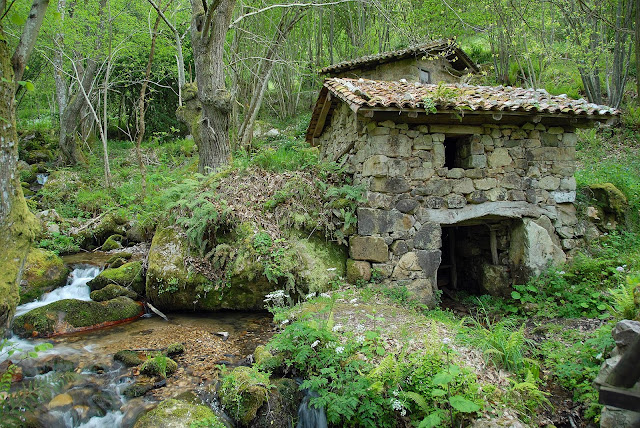 Conjunto de molinos de escanda. Naturaleza y patrimonio Asturias