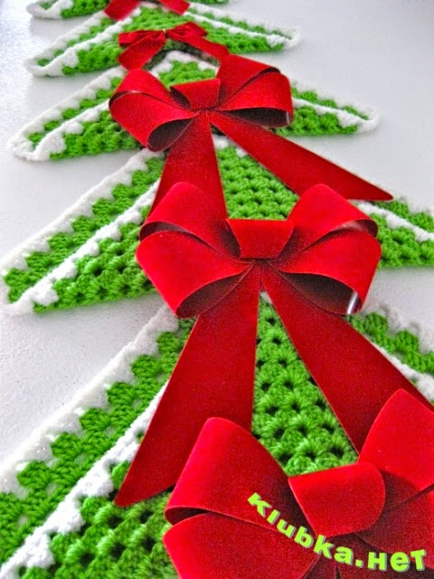 Arbol de Navidad tejido al crochet con grannys! con paso a paso