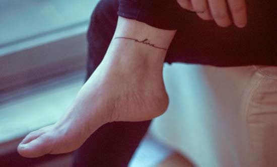 tatuagem tornozelo