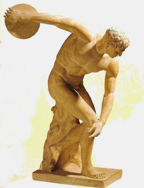Создатель статуи дискобол. Дискобол скульптура. Дискобол древняя Греция год.