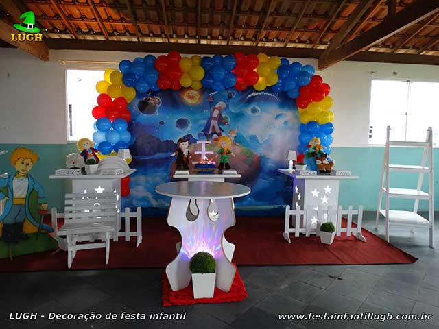 Decoração festa O Pequeno Príncipe - Mesa decorada provençal