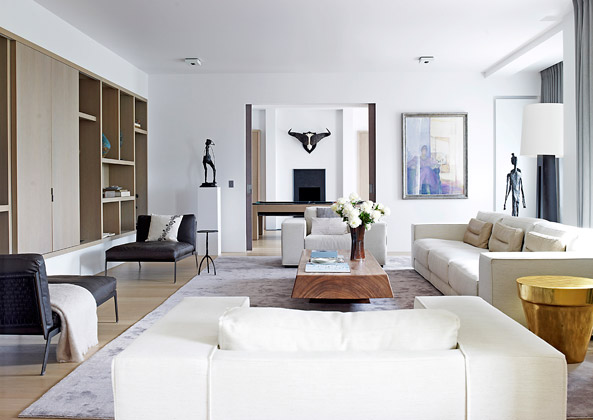Modern luxury living room minimal sophisticated interior design by Piet Boon 