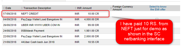 Tech Rajput How To Pay Standard Chartered Credit Card Bill Using