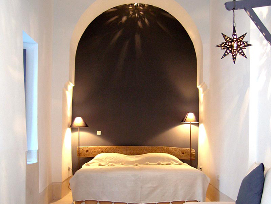 arched bedroom
