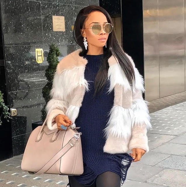 Toke Makinwa in London