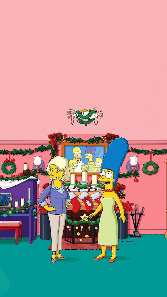 The Simpsons Marge Christmas  Android Best Wallpaper