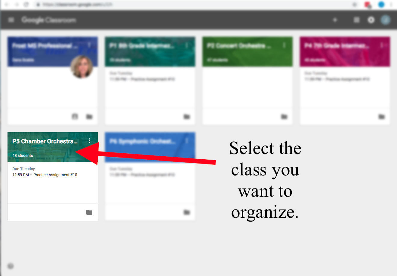 Topics in Google Classroom