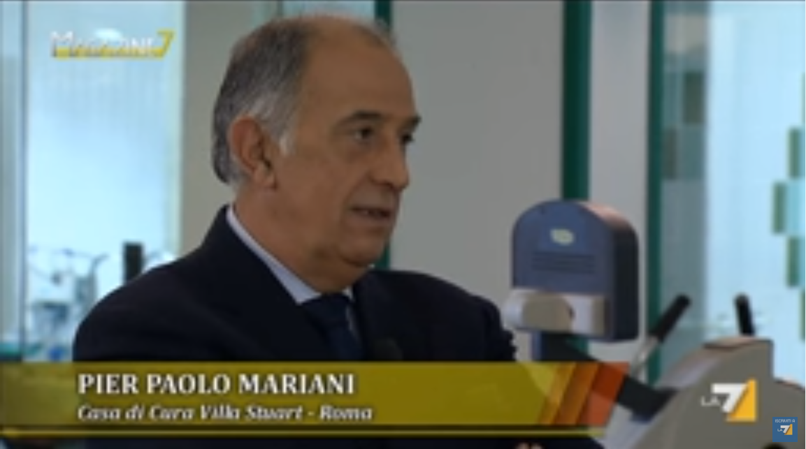Villa Stuart 06/04/2016 La7, problemi del ginocchio il prof. Mariani