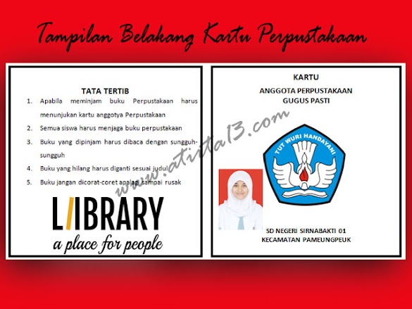 Contoh Kartu Perpustakaan Versi Words.Doc